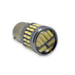 Світлодіодна лампа з цоколем 1156 BA15s PY21W 54 SMD 4014 12-24V з обманкою Біле світло цоколь зі зміщенням - Зображення 4