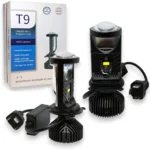 Комплект світлодіодних лінз з активним охолодженням Y9 BI-LED H4 mini 35/45W 5500K 12V 24V