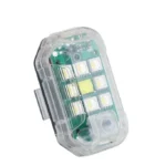 Світлодіодні попереджувальні стробоскоп ліхтарі для авто, велосипедів і мотоциклів RGB 4 шт. з пультом - Зображення 4