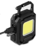 Ліхтарик тристоронній кишеньковий багатофункціональний із магнітом, карабіном і відкривачкою ліхтарик-брелок - Зображення 2