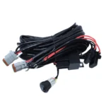 Комплект дротів для під'єднання двох LED-балок із двома режимами роботи, з кнопкою  та реле 12V 40A - Зображення 2