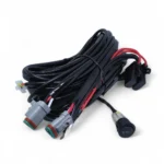 Комплект дротів для під'єднання двох LED-балок із двома режимами роботи, з кнопкою  та реле 12V 40A