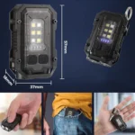 Ліхтарик кишеньковий із магнітом і карабіном ліхтарик-брело 3 режими - Зображення 5