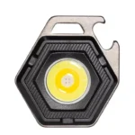 Ліхтарик кишеньковий із магнітом ліхтарик-брелок 7 режимів Біле Червоне світло + Червоний стробоскоп - Зображення 2