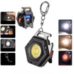 Ліхтарик кишеньковий із магнітом ліхтарик-брелок 7 режимів Біле Червоне світло + Червоний стробоскоп - Зображення 4