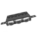 Двоколірні світлодіодні додаткові фари з RGB габаритом 3 LED Lens Mini 12-80V 90W Ближне Дальне Білий Жовтий - Зображення 3