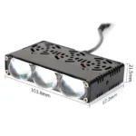 Двоколірні світлодіодні додаткові фари з RGB габаритом 3 LED Lens Mini 12-80V 90W Ближне Дальне Білий Жовтий - Зображення 8