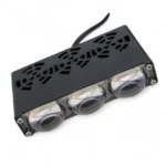 Двоколірні світлодіодні додаткові фари з RGB габаритом 3 LED Lens Mini 12-80V 90W Ближне Дальне Білий Жовтий - Зображення 2