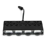 Двоколірні світлодіодні додаткові фари з RGB габаритом 4 LED Lens Mini 12-80V 90W Ближне Дальне Білий Жовтий - Зображення 3