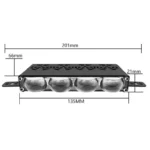 Двоколірні світлодіодні додаткові фари з RGB габаритом 4 LED Lens Mini 12-80V 90W Ближне Дальне Білий Жовтий - Зображення 5