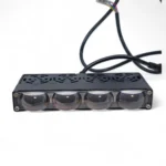 Двоколірні світлодіодні додаткові фари з RGB габаритом 4 LED Lens Mini 12-80V 90W Ближне Дальне Білий Жовтий - Зображення 8