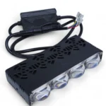 Двоколірні світлодіодні додаткові фари з RGB габаритом 4 LED Lens Mini 12-80V 90W Ближне Дальне Білий Жовтий - Зображення 10