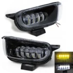 Двоколірні світлодіодні протитуманні фари LED ПТФ Volkswagen Transporter T4 9 лінз Білий Жовтий Метал