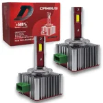 Автомобільні світлодіодні лампи з цоколем D3S 30 Led 12-24V +580% комплект з обманкою