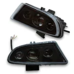 Протитуманні фари 3 ДХВ Hyundai Accent 60W ПТФ Led туманки Хюндай Акцент штатні метал комплект