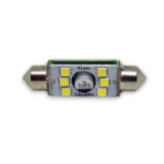 Світлодіодна лампа C5W 6 SMD 3030 12-24 V 6000 K 41 мм Біле світло - Зображення 4