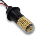 Денні ходові вогні ДГЗ в поворотники з режимом функцією повороту 7440 T20 W21W W3x16d 168SMD 3014 Білий Жовтий - Зображення 3