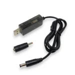 Кабель USB-DC для роутера 9V/12V с переключателем. USB преобразователь напряжения DC от 5 до 9-12V - Зображення 2