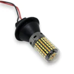 Денний ходовий вогонь (ДХВ) з функцією поворотів Цоколь P21W BAU15S 168SMD 3014 Білий Жовтий - Зображення 4