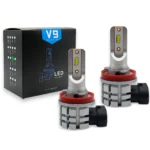Автомобильные светодиодные лампы с цоколем H11 25W 12-24V 5000K комплект