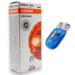 Галогенна автолампа Osram W5W Original картон 12V 5W