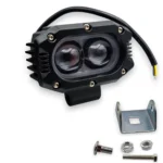 Світлодіодна протитуманна балка фара Led ВАЗ Priora, Газель з ангельськими очками габарит Білий/Жовтий - Зображення 2