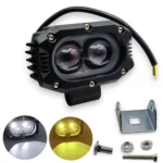 Світлодіодна протитуманна балка фара Led ВАЗ Priora, Газель з ангельськими очками габарит Білий/Жовтий