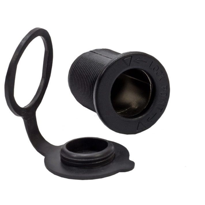 7187827762_gnizdo-dlya-shtekera Гніздо для штекера прикурювача з різьбою, без кілець,12-24V - Зображення 1