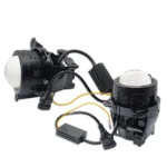 Світлодіодні протитуманні фари LED Лінза BI-LED 3,5 дюйма Priora Біле/Жовте світло комплект