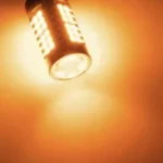 Світлодіодна лампа 1156 BA15s P21W 57 SMD 2835 з обманкою Жовте світло - Зображення 7