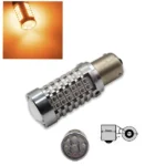 Світлодіодна лампа 1156 BAU15s PY21W 57 SMD 2835 з обманкою Жовте світло зі зміщеним кріпленням