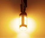 Світлодіодна лампа 7440 T20 W21W 57 SMD 2835 з обманкою Жовте світло - Зображення 8