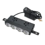 Двоколірні світлодіодні додаткові фари 4 LED Lens 9-32V 120W Ближне Дальне Білий Жовтий - Зображення 4