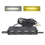Двоколірні світлодіодні додаткові фари 4 LED Lens 9-32V 120W Ближне Дальне Білий Жовтий - Зображення 5