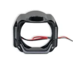 Маска для лінз чорна LED Angel Eyes 1,5/1,8 дюйма з світлодіодними Білими ангельськими очима 1шт. ПРАВА - Зображення 6