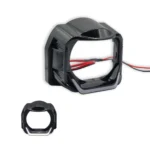 Маска для лінз чорна LED Angel Eyes 1,5/1,8 дюйма з світлодіодними Білими ангельськими очима 1шт. ПРАВА - Зображення 2