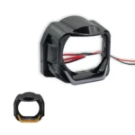 Маска для лінз чорна LED Angel Eyes 1,5/1,8 дюйма з світлодіодними Жовтими ангельськими очима комплект - Зображення 9
