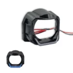 Маска для лінз чорна LED Angel Eyes 1,5/1,8 дюйма з світлодіодними Блакитними ангельськими очима 1шт. ЛІВА