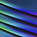 Світлодіодна контурна неонова стрічка RGB для салону автомобіля, декоративна підсвітка торпеди - Зображення 4