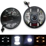 Універсальні світлодіодні led фари 7 дюймів Led DRL LED фари оптика Ніва Ваз Газ Ваз Honda 2101 ДХО DRL Біле Жовте світло