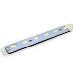 Лінійний світильник. Світлодіодна лінійка 12V алюмин. 10 см 6 SMD (5730) на двосторонньому скотчі 10см Білий - Зображення 3