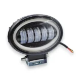 Світлодіодна противотуманная балка, додаткова фара 40W Led овальна з ангельським оком - Зображення 4