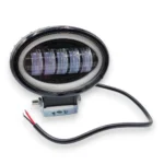 Світлодіодна противотуманная балка, додаткова фара 40W Led овальна з ангельським оком - Зображення 6