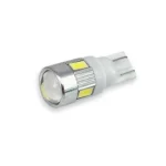 Светодиодная лампа Т10 (W5W) 6SMD 5630 с линзой 12V Белая - Зображення 2