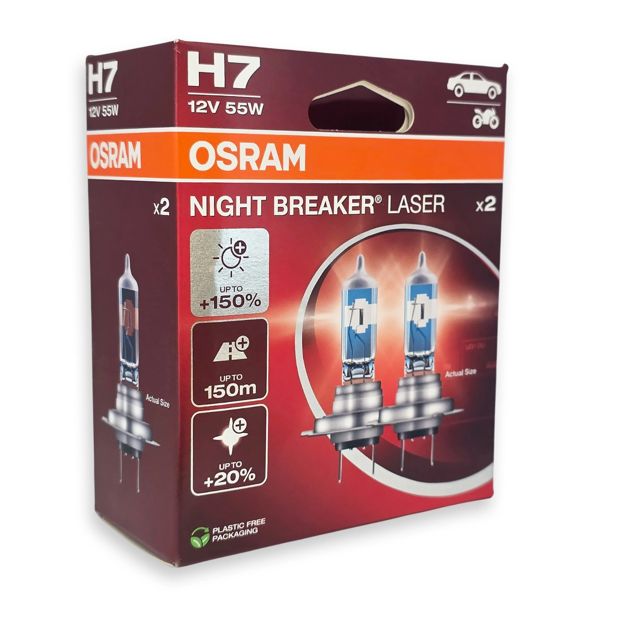 7359165046_galogenna-lampa-osram Галогенна лампа Osram H7 Night Breaker Laser Next Generation 64210NL-2HB +150% - Зображення 1