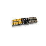 Світлодіодна лампа Т10 W5W 24SMD 4014 з обманкою і драйвером 12V Жовта - Зображення 2