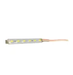 Лінійний світильник. Світлодіодна лінійка 12V алюмин. 10 см 6 SMD (5730) на двосторонньому скотчі 10см Білий