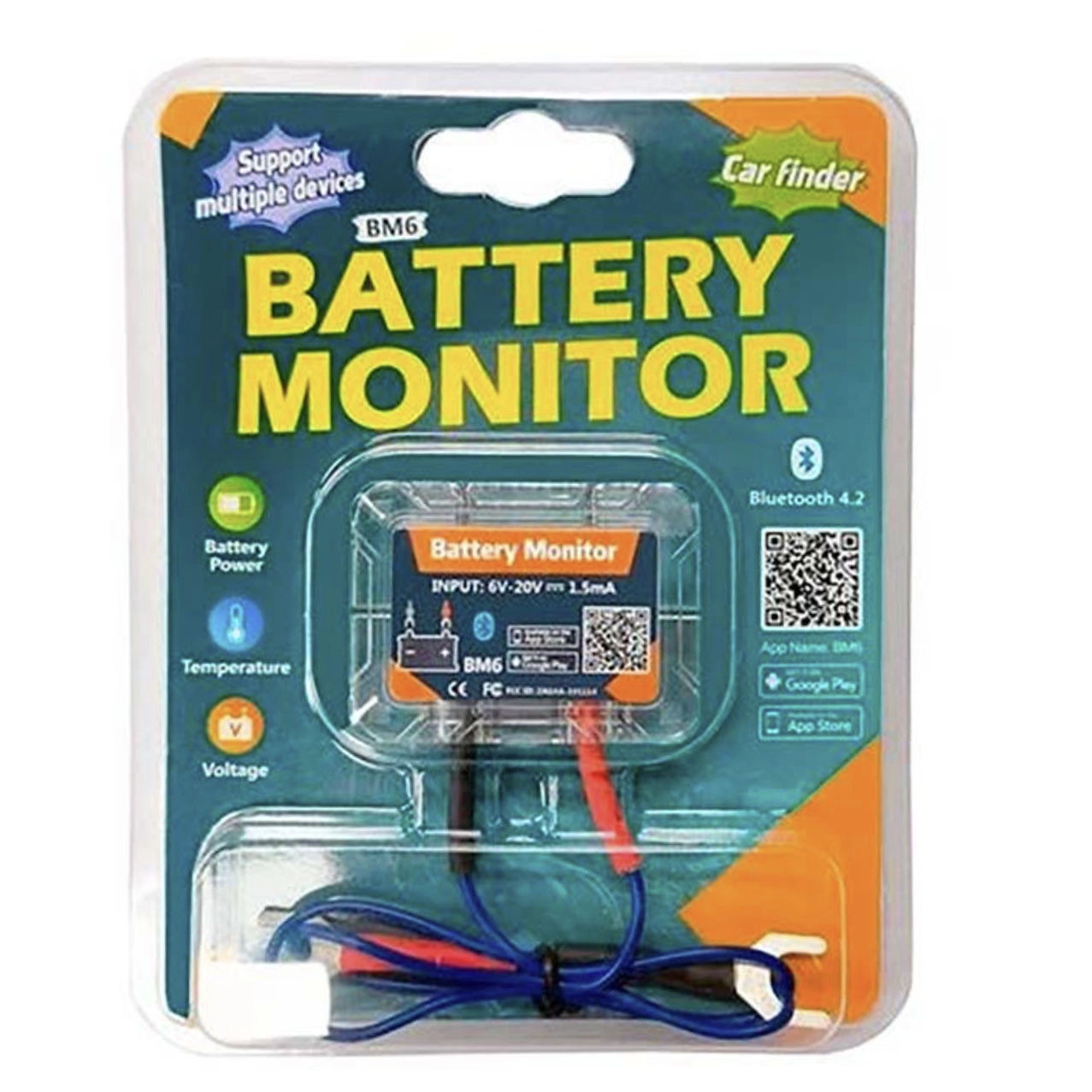 7371319777_tester-stanu-avtomobilnogo Тестер стану автомобільного акумулятора 12 В Bluetooth (BM6) - Зображення 1