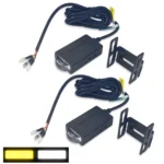 Двоколірні LED фари 2 міні- лінзи Білий(6500K) Жовтий(3200K) комплект 16*33*63 Model 7035 - LG16