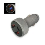 Автомобільний зарядний пристрій QOOVI 2 USB + Type-C (USB-C) 80W Швидка зарядка